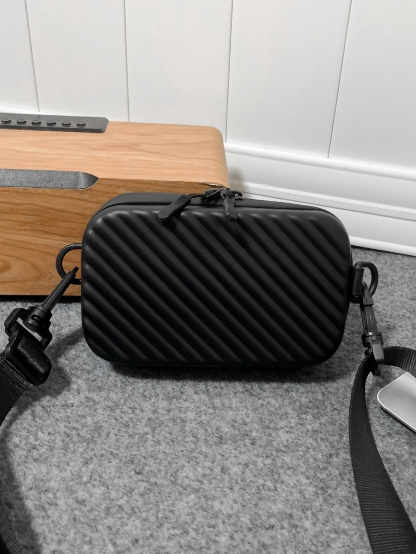 Men's Solid Color Structured Square Shoulder Bag, Adjustable Strap Crossbody Bag, Travel Holiday Essential, Student Backpack, Summer Gift