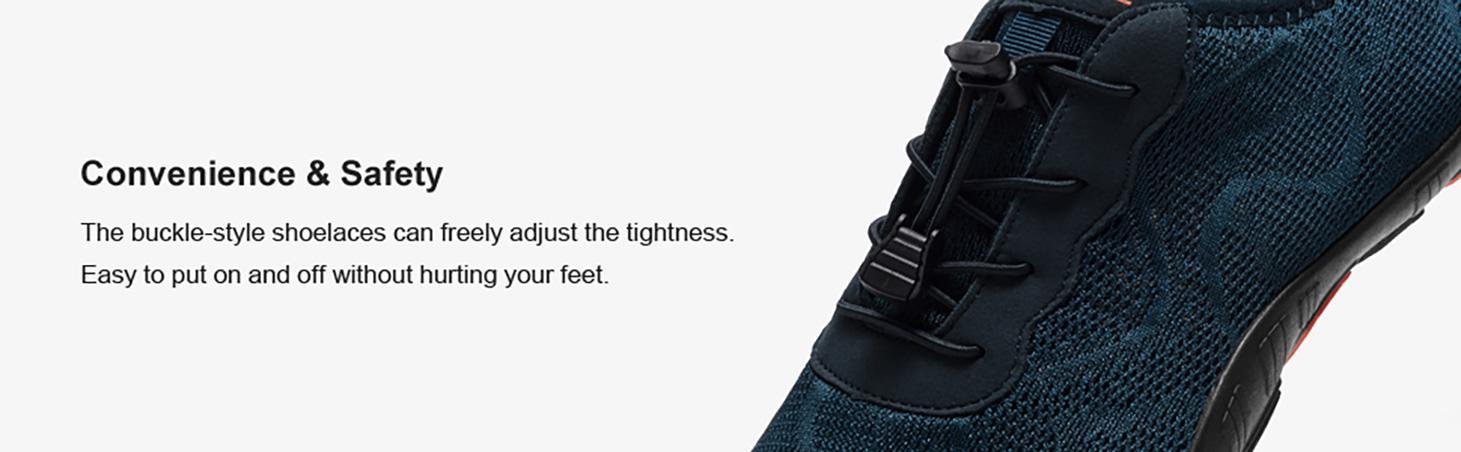 HIITAVE Men 5 Wide Toes Barefoot Lightweight Breathable Water Creek Shoes Beach Aqua Quick Dry for Outdoor Sport Hiking Swiming Surfing