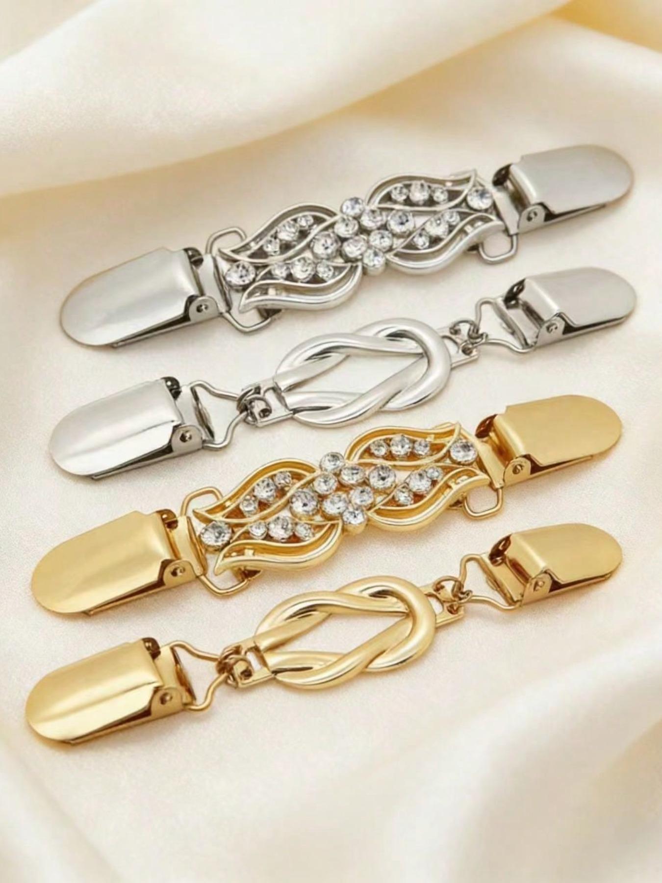 4-Piece Vintage Waist Cincher Set, Retro Sweater Dress Scarf Cardigan Clip, Women's Waist Trainer Belt, Unisex Design