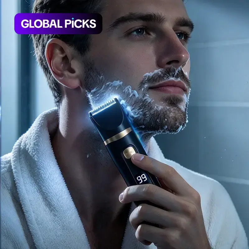 Men's Electric Shaver, USB Rechargeable, Multi-Function Trio, Portable Electric Razor, Beard Trimmer, Hair Clipper, Cordless Shaver, Trimmer Shaver Set, Shaver Combo, Trimmer And Shaver #GLOBAL PICKS