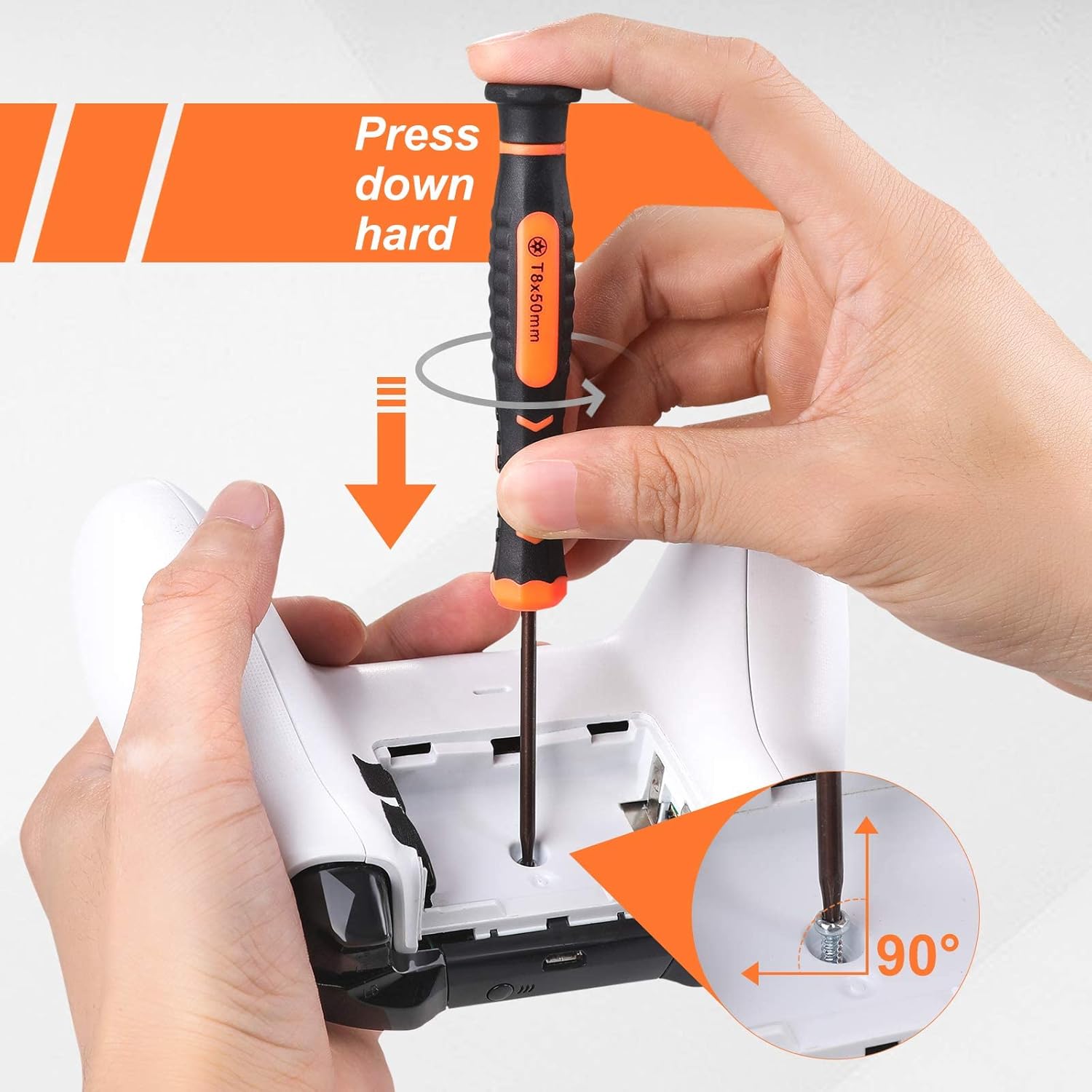JOREST Repair Kit for Xbox One/360/X PS4 PS3 PS5, PH0 T6 T8 T10 Torx Security Screwdriver, Crowbars,Tweezers, Cleaning Tool for Controller and Console Metal Durable