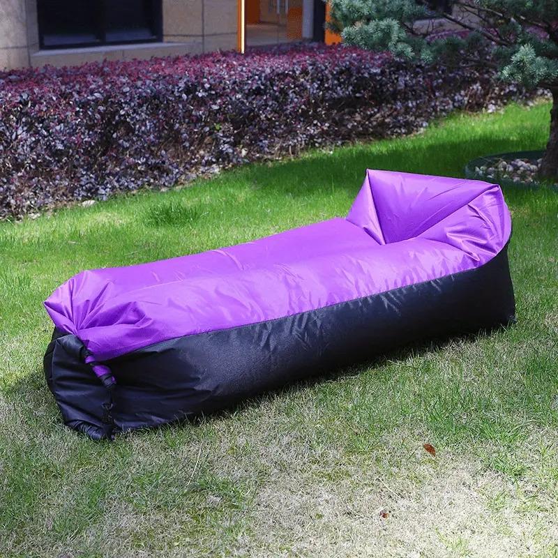 Portable Inflatable Sofa Bed, Quick Setup Self-Inflate Design, Compact Carry Bag, Durable and Comfortable, Outdoor Indoor Use