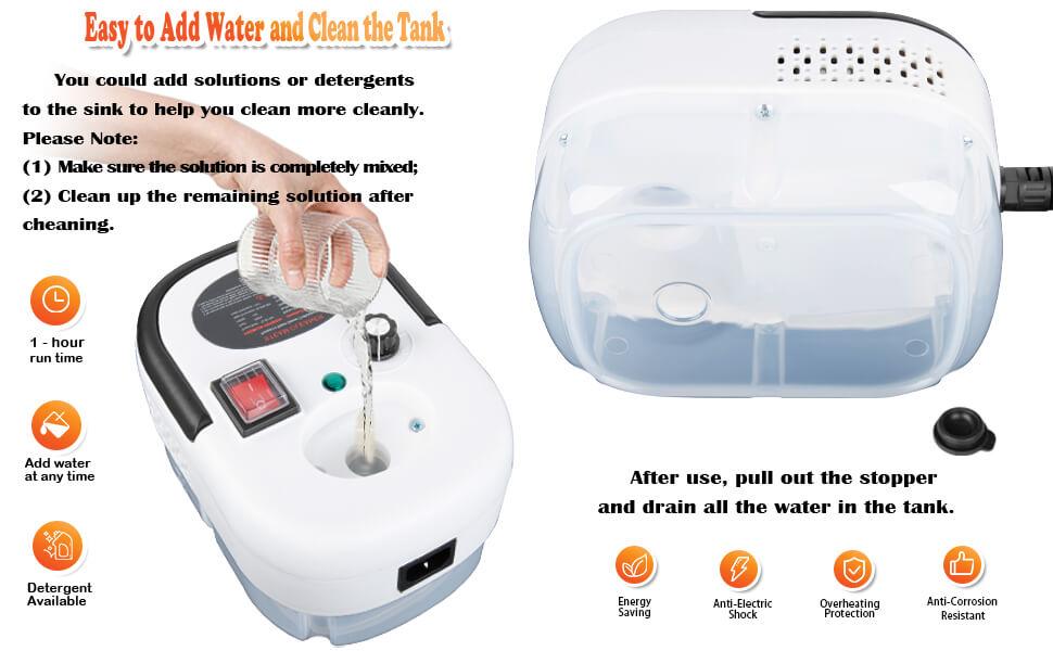 2500W High-Temperature Handheld Steam Cleaner, 40.58oz - Versatile with Window Scraper & 3 Brush Heads, Adjustable Steam Knob for Efficient Home Cleaning - Ideal for Kitchens, Bathrooms, Glass & More, Steam Cleaner for Car