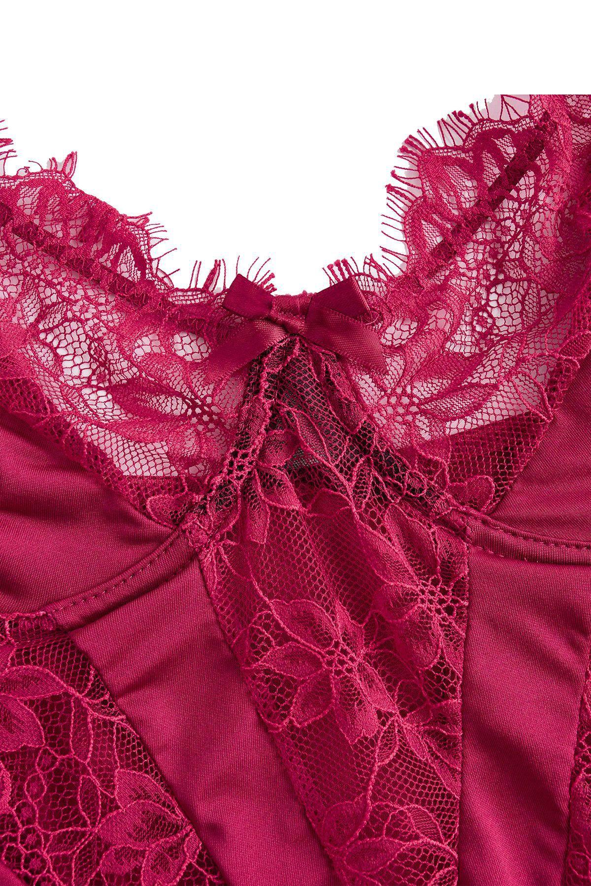 Women's Lace Bodysuit, Sexy Tight-Fitting One-Piece, Elegant and Chic Design, Perfect for Special Occasions, Comfortable and Stylish