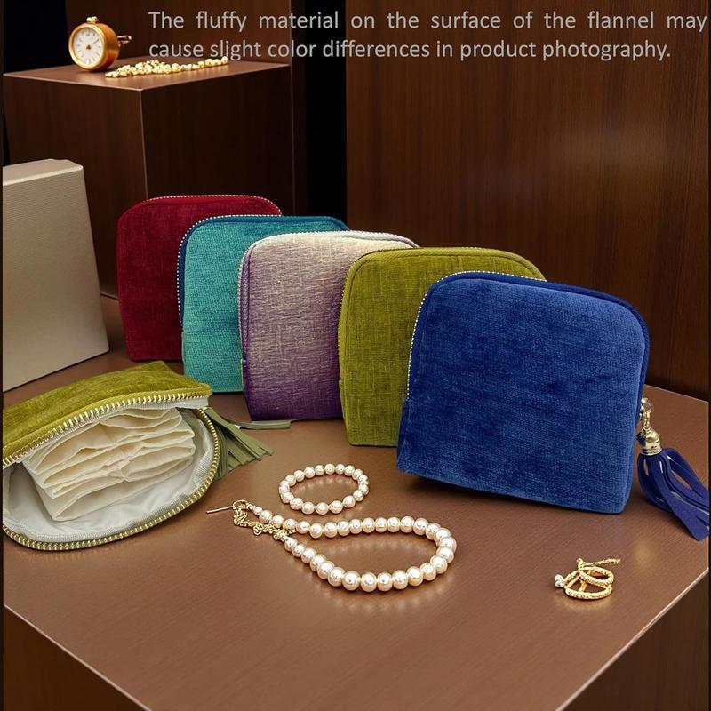 💅 Effortless Travel | Mini Flannel Jewelry Carrying Case | Weekend Getaway Packing Essential