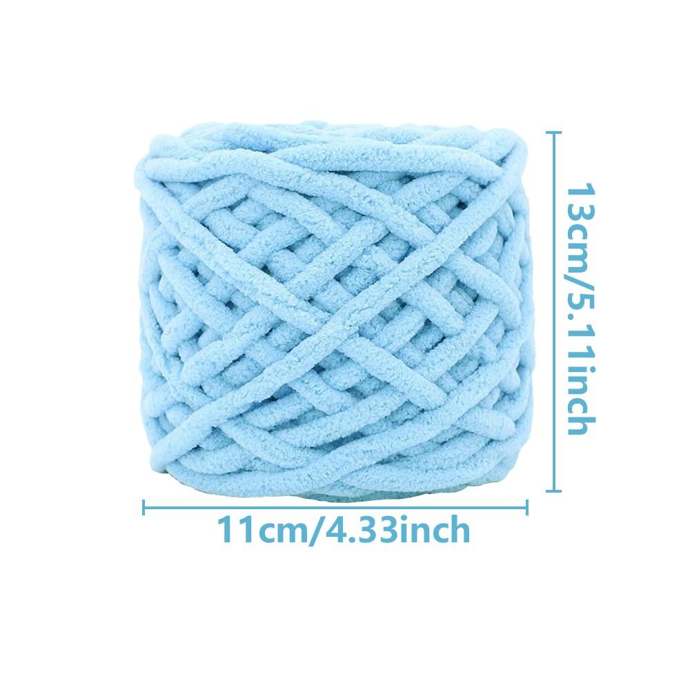 100g Thick Yarn Blanket Hand Knitted DIY Line, Soft Chenille Seat Pad Pet Nest Thread, Icelandic Scarf Hat Rod Needle Patchwork
