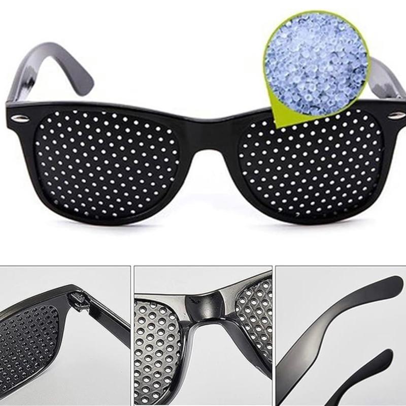 3 piece -Unisex Pinhole Glasses Anti-Myopia Astigmatism Glasses Men's Women's Vision Improvement Strabismus Correction Fatigue Glasses UV400