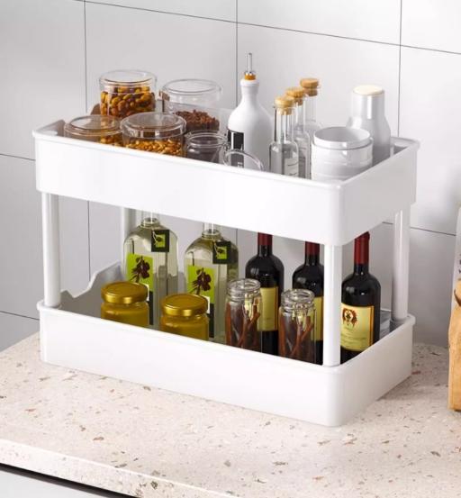 Multi-Layer Gap Storage Rack for Kitchen & Bathroom, Narrow Design for Refrigerator Sides, Refrigerator Organizer, Refrigerator Accessories, Ideal for Snacks & Small Items Organization