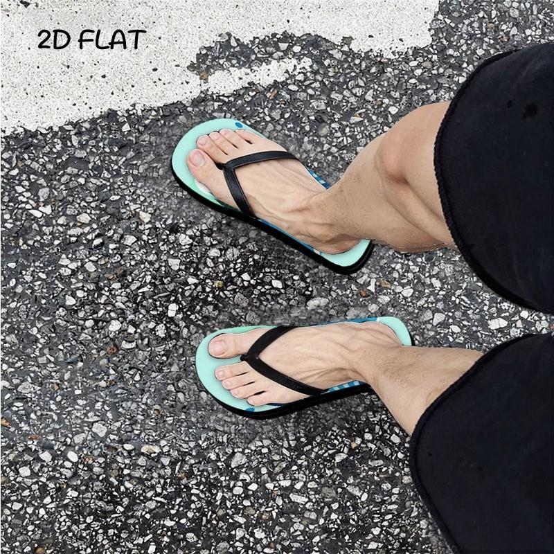 Men's Fashion Sandals & Slides, Multiple Colors & Sizes Available, Stylish Flat - Design Nature - Inspired, Comfortable for Daily Wear & Outdoor Activities, High - Quality Material, Trendy Men's Footwear for Summer, Cool - Toned Nature Illustration