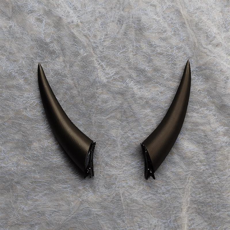 10/14/18cm Gradient Halloween Devil Horns Cosplay Horns Head Clip Headwear Cool Dark Gothic Hairwear Cosplay Props Accessories