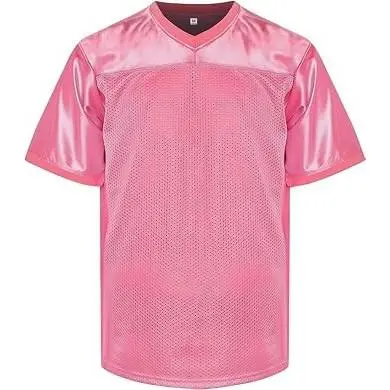 Blank Football Jersey Mesh Practice Athletic T-Shirt Plain Hip Hop Sports Jersey