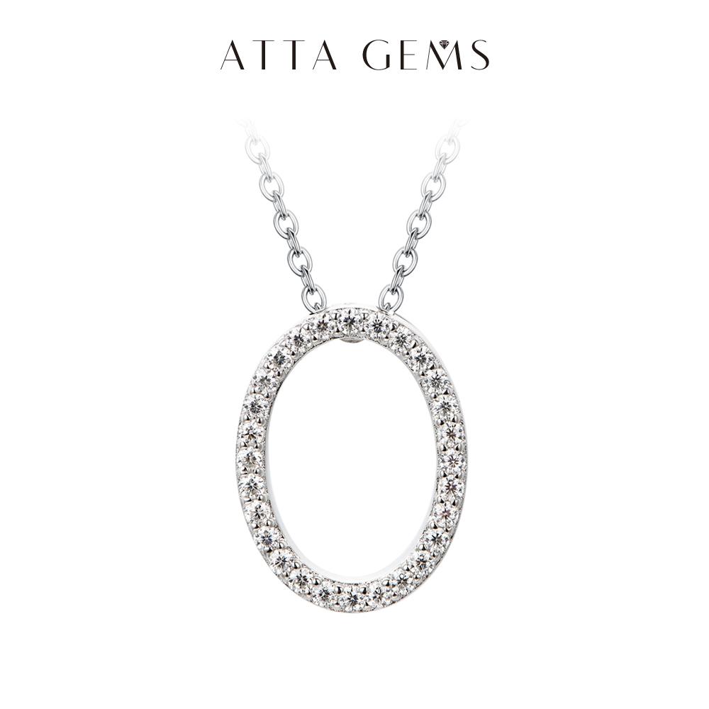 A~Z 26 Letters Necklace Synthetic Moissanite Pendant DIY Design Have Pendant and Chain Free N010 SpringStatements