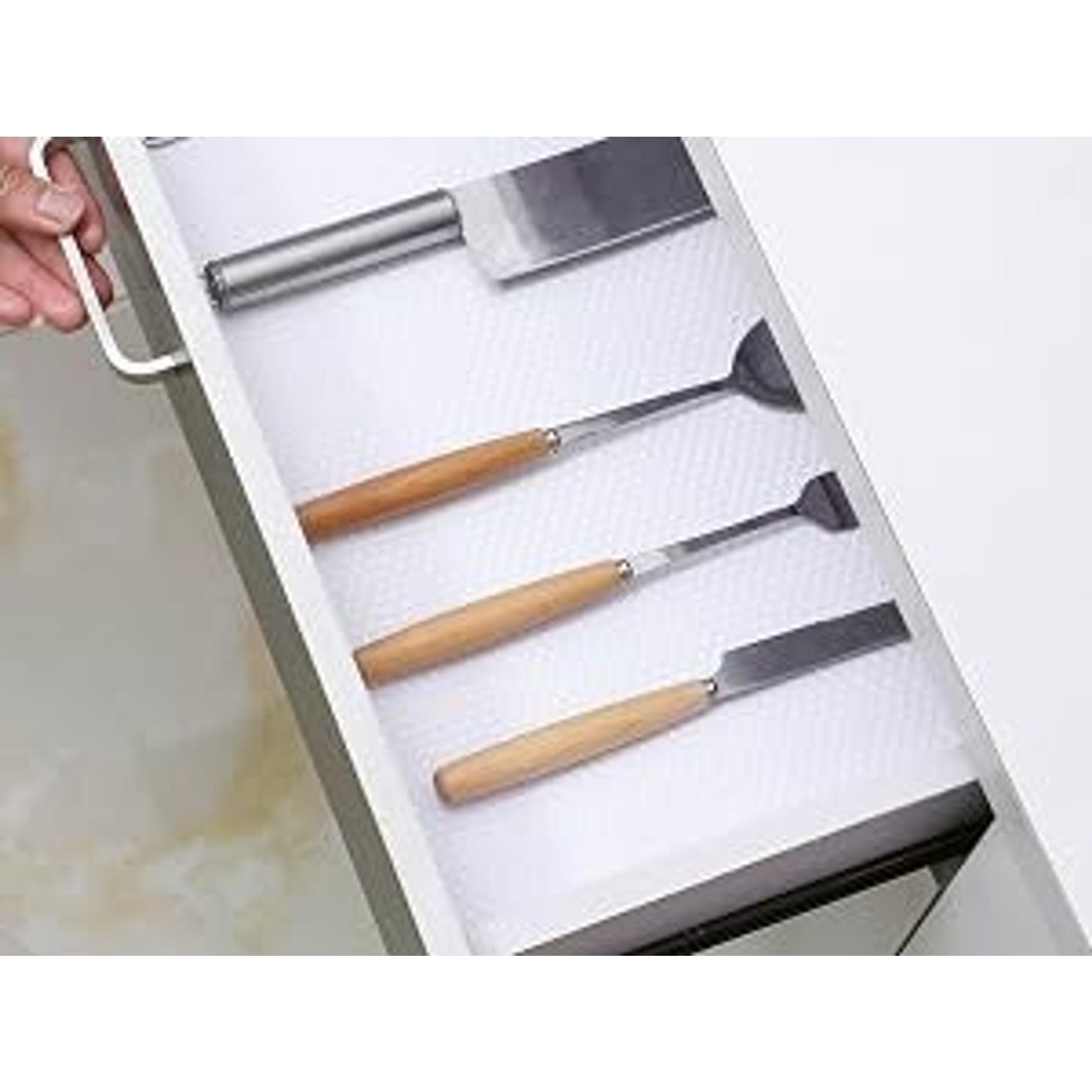 Cabinet Shelf Liner White: Waterproof EVA Drawer Paper
