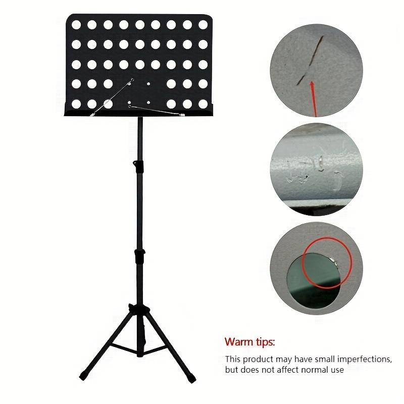 1 piece foldable bold music stand - portable music stand, universal for home/piano shop/performance, stable load-bearing music stand, stage performance, home practice