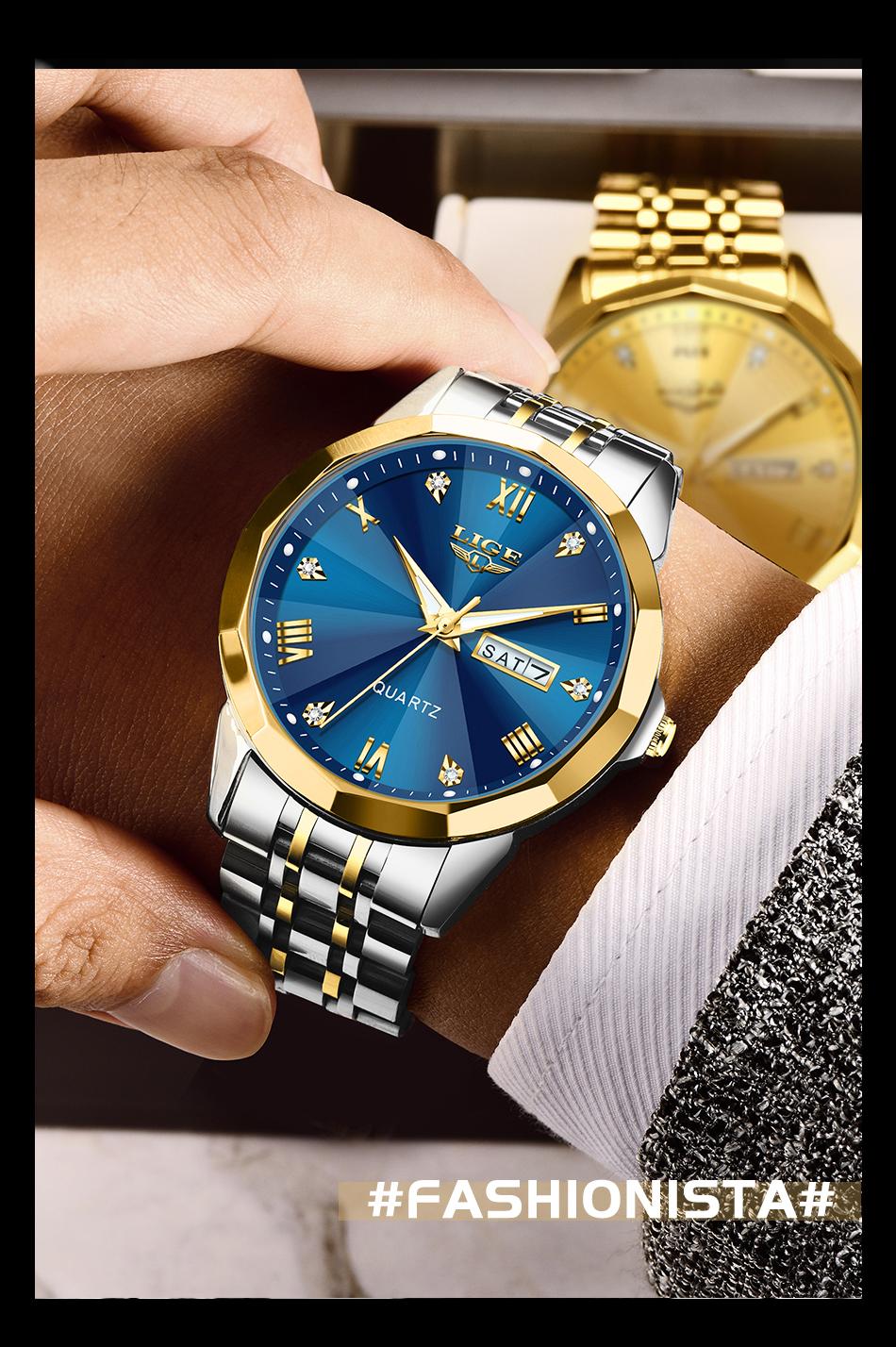 A sleek and timeless men's watch, perfect for any business occasion or style s k original mei black blue