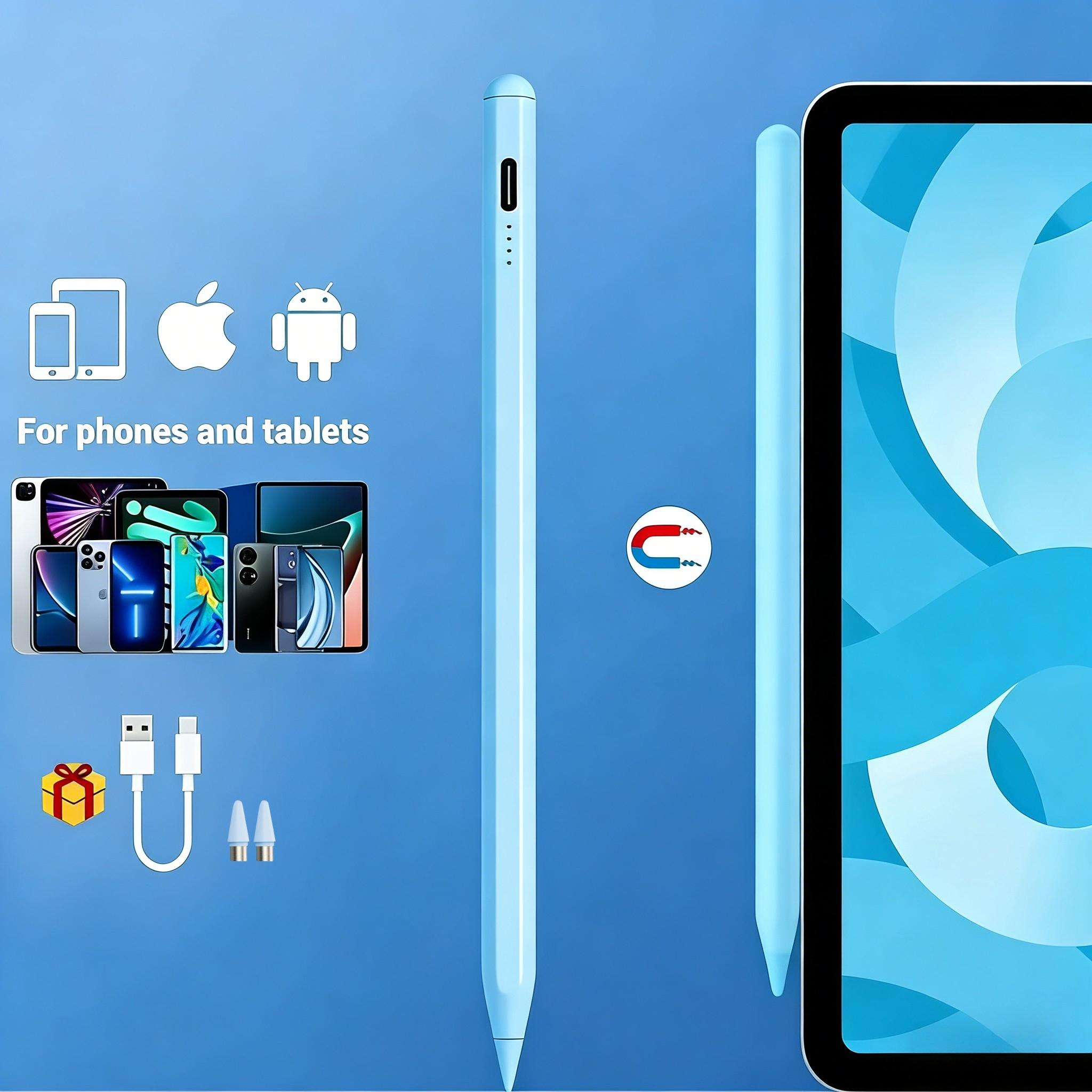 Universal Touch Pen Compatible with iOS Android Tablets Phones, Multi-Colored Tips, Capacitive Stylus Touch Pen for Drawing Writing