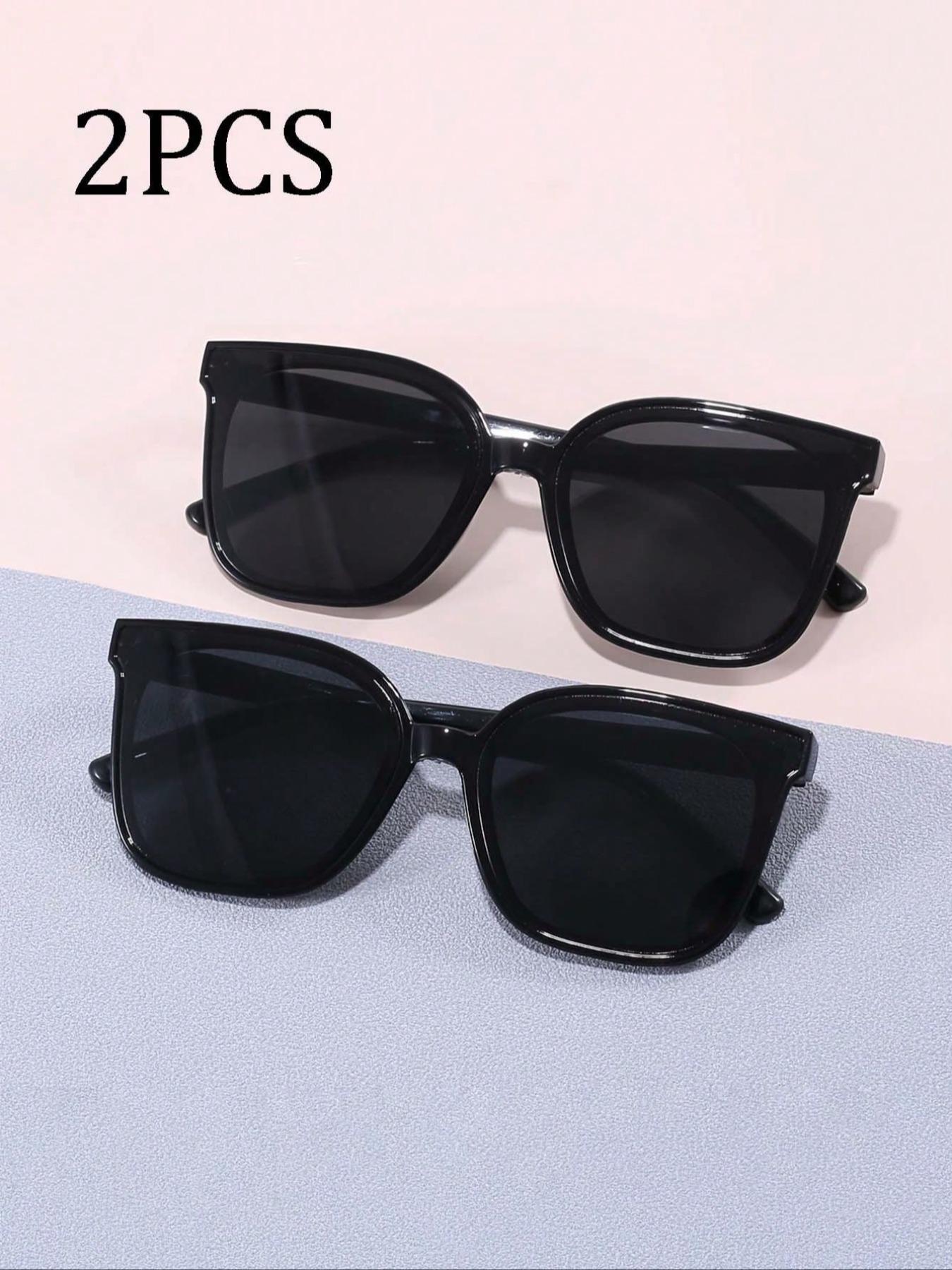 Vintage Square Kids Glasses, Casual Style PC Frame Lenses, Outdoor Hiking Decorative Eyewear, Children Fashion Sunglasses