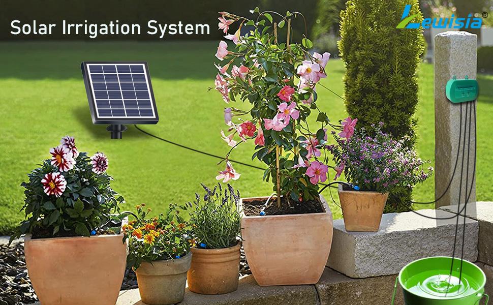 Solar Automatic Drip Irrigation Kit, Timer Controlled Watering System, Automatic Watering Devices, Suitable for Garden Flower Beds & Greenhouse Plants Solar Automatic Drip Irrigation Kit, Timer Controlled Watering System, Automatic Watering Devices, Suitable for Garden Flower Beds & Greenhouse Plants