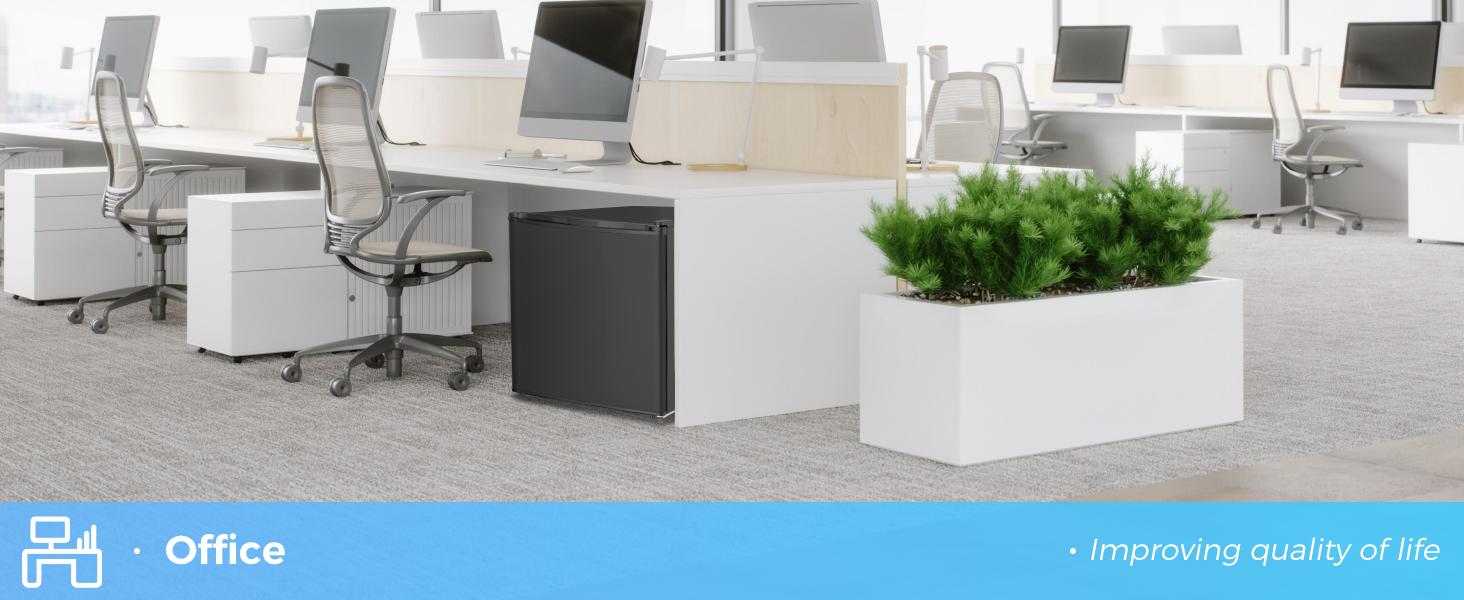 Antarctic Star Compact Refrigerator Mini Fridge with Freezer, Single Reversible Door, Dorm Fridge, Removable Glass Shelf, Defrost Button, for Bedroom, Office, Garage, 1.4 Cu. Ft, Black