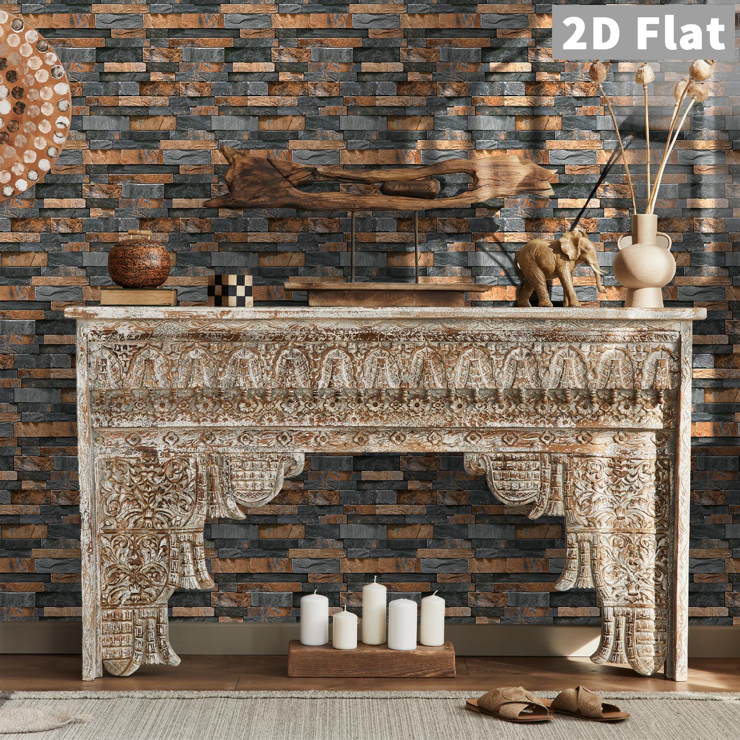 8/16pcs Brick Pattern Marble Backsplash Peel & Stick Wallpaper - Waterproof, Oil-Resistant,Ideal Choice For Kitchen And Bathroom Splash Proof Panels Peel And Stick Wallpaper Designs