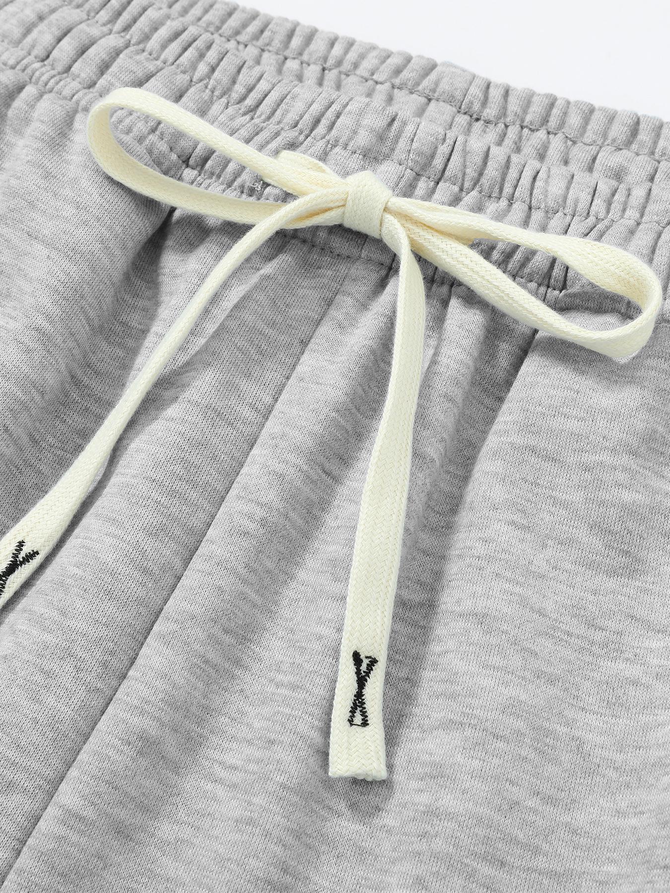 Men's Solid Color Pocket Drawstring Waist Sweatpants, Casual Comfy Loose Jogger Pants for Spring & Fall, Men's Trousers for Daily Wear
