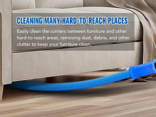 Sealegend Dryer Vent Cleaner Kit Vacuum Hose Attachment for All Vacuum Cleaners, EVA Elastic Universal Connector, Deep Cleaning, Fire Prevention, Home Essentials