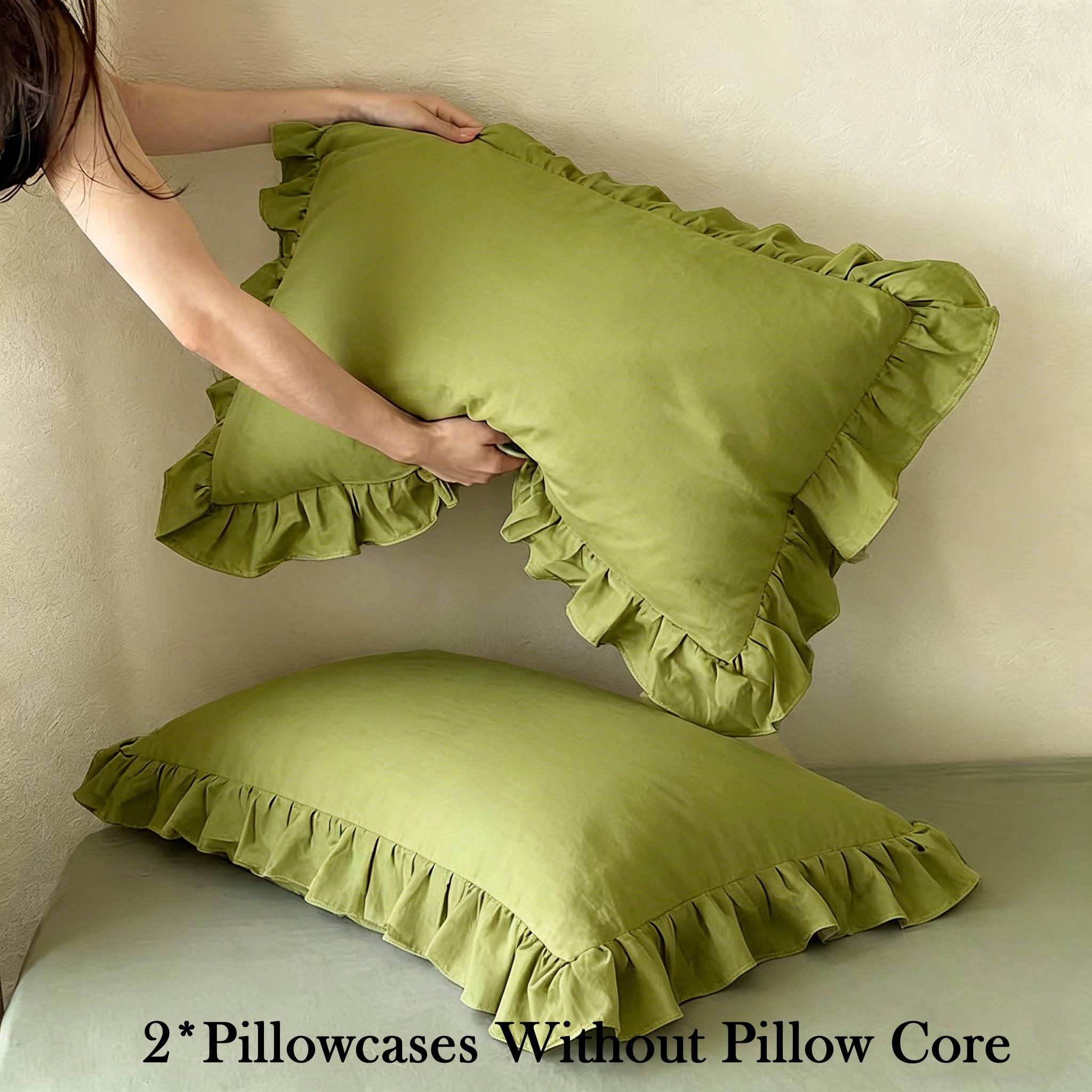 Solid Color Lace Pillowcases, Set of 2Pillow inserts not included.All-season essential bedding.Machine washable, soft and comfortable.Ideal for home, bedroom and dorm use.Elegant and stylish bedroom decor