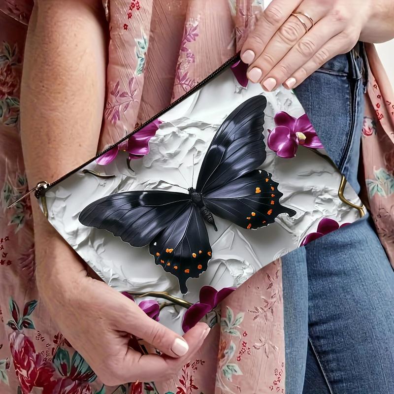 Different butterflies selection Pattern Makeup Bag, Multi-functional Storage Bag, Travel Makeup Bag, Suitable for Leisure Travel, Business Trips3.31PYT-2