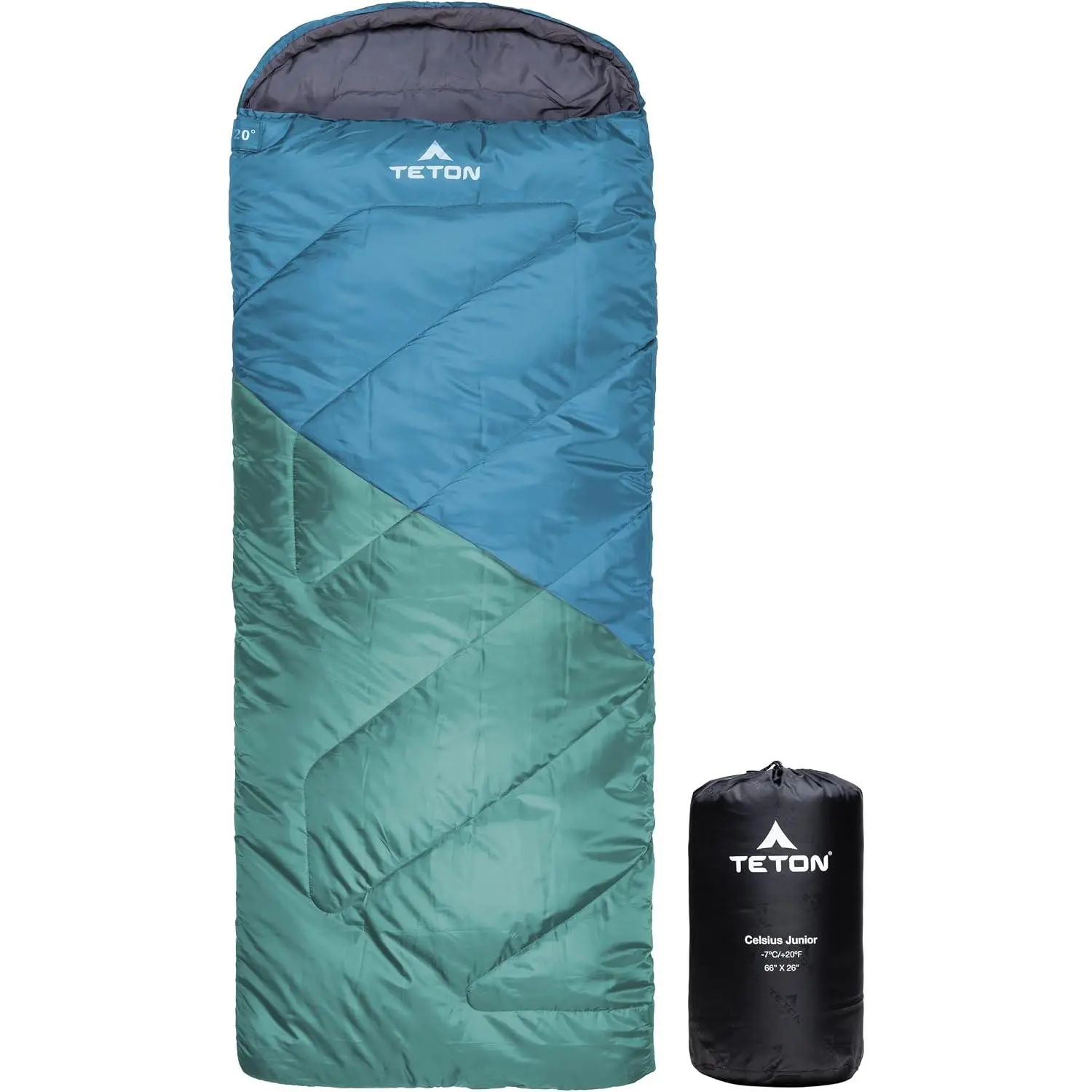 Teton Junior, 20 Degree and 0 Degree Sleeping Bags. Finally, Sleeping Bag for Boys, Girls, All Kids, Warm and Comfortable, for All Camping Weather and Built to Last