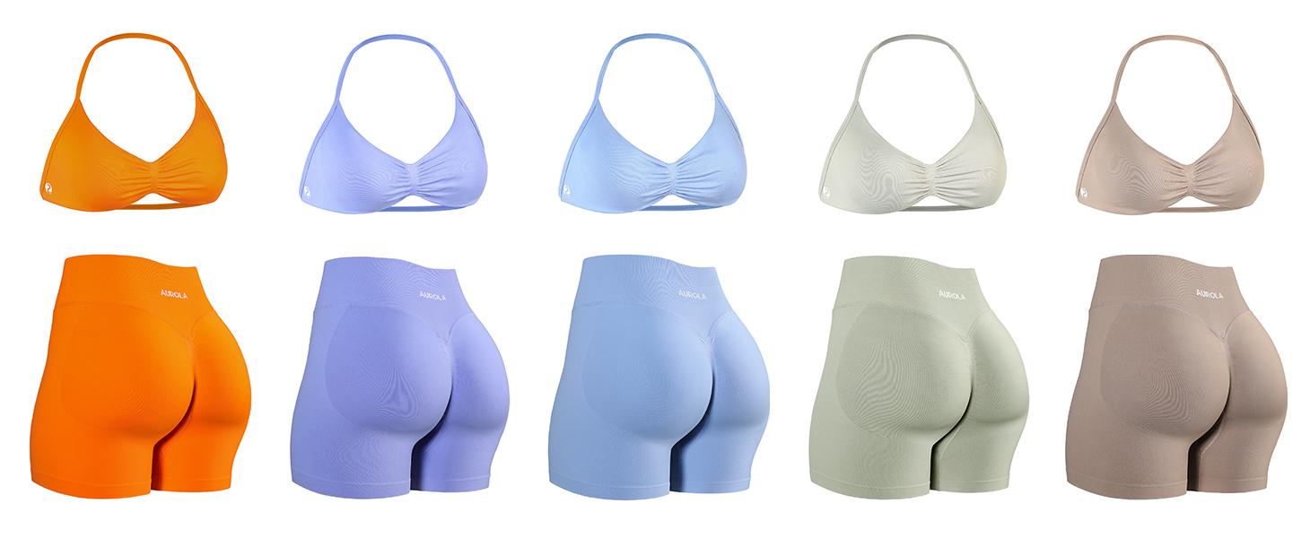 AUROLA Influence Strappy Bra Sports Bras for Women, Backless Padded Impact Strappy Bra for Workout Gym Yoga with Removable Cups SpringStatements