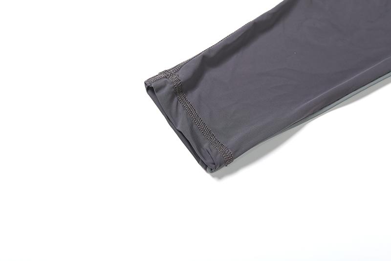 DOUCIU Basic Solid Color Simple Sporty Casual Versatile Tight-Fitting Sexy Hot Women'S Thin See-Through Long-Sleeved Jumpsuit And Pants Two-Piece Set