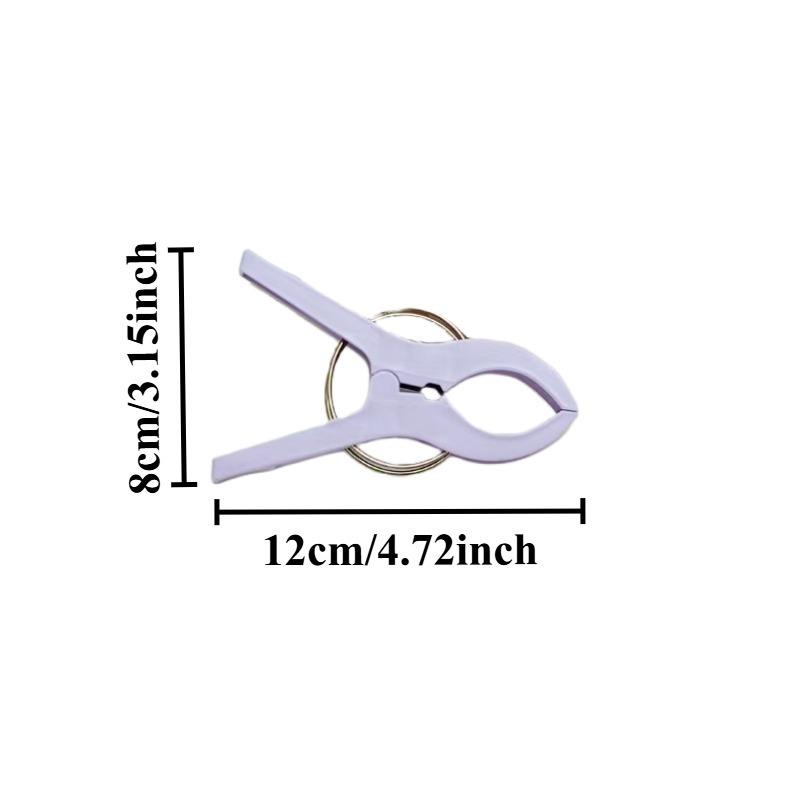 6pcs Home Multi-functional Clothes Clips for Drying Clothes Plastic Clothespins for Drying Quilts and Bedding