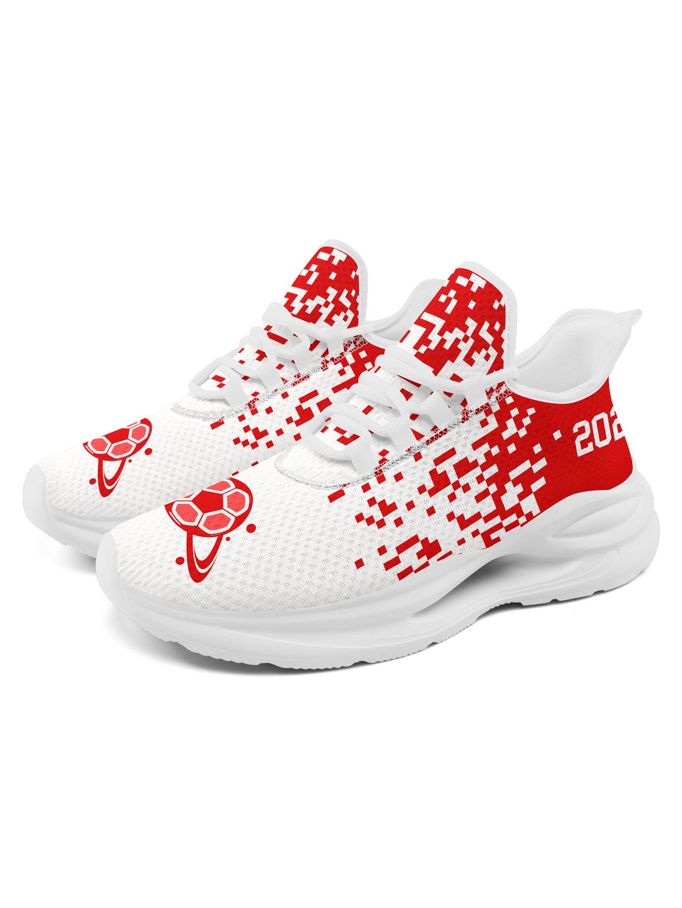 COOLCUSTOMIZE Men's SUI 2026 Soccer Pixel Art  Sports Shoes, Stylish Breathable Running Sneakers, Casual  Footwear