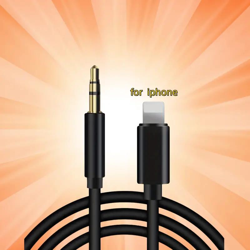 iPhone Aux Cord for Car, 2 Pack Lightning to 3.5 mm AUX Audio Cable Cord for Car Home Stereo, Speaker, Headphone Compatible with iPhone 14 13 12 11 Pro Max XS XR X 8, 3.3ft Accessories Portable