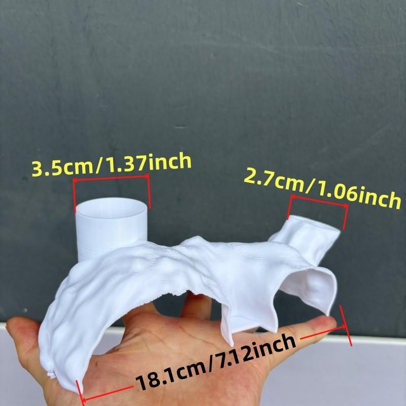 Dual Entrance Aquarium Cave for Small Fish and Shrimp, Entertaining Habitat Shelter, Aquarium Decoration Backdrop for Aquatic Life