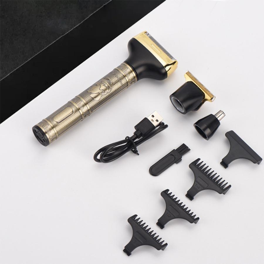 Electric Hair Shaver, 1 Set Electric Razor with Tool Accessories, Nose Hair Trimmer, Multifunctional Electric Razor, Men's Grooming Hair Tool, Waterproof Shaver Kit, USB Rechargeable Shaver Electric Hair Shaver, 1 Set Electric Razor with Tool Accessories, Nose Hair Trimmer, Multifunctional Electric Razor, Men's Grooming Hair Tool, Waterproof Shaver Kit, USB Rechargeable Shaver