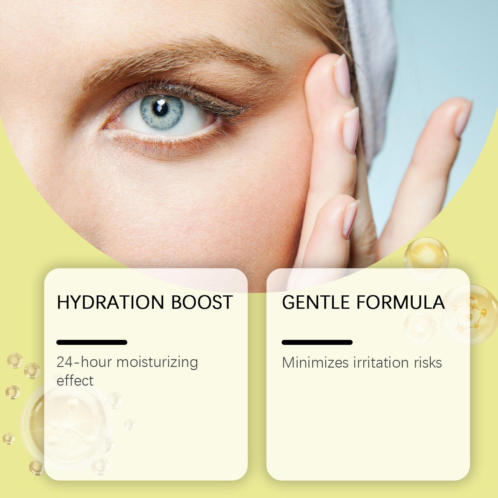 Retinol Firming Eye Cream, Moisturizing Antioxidant Protection, Gel Formula No Parabens, Suitable for Light to Medium Skin Tone