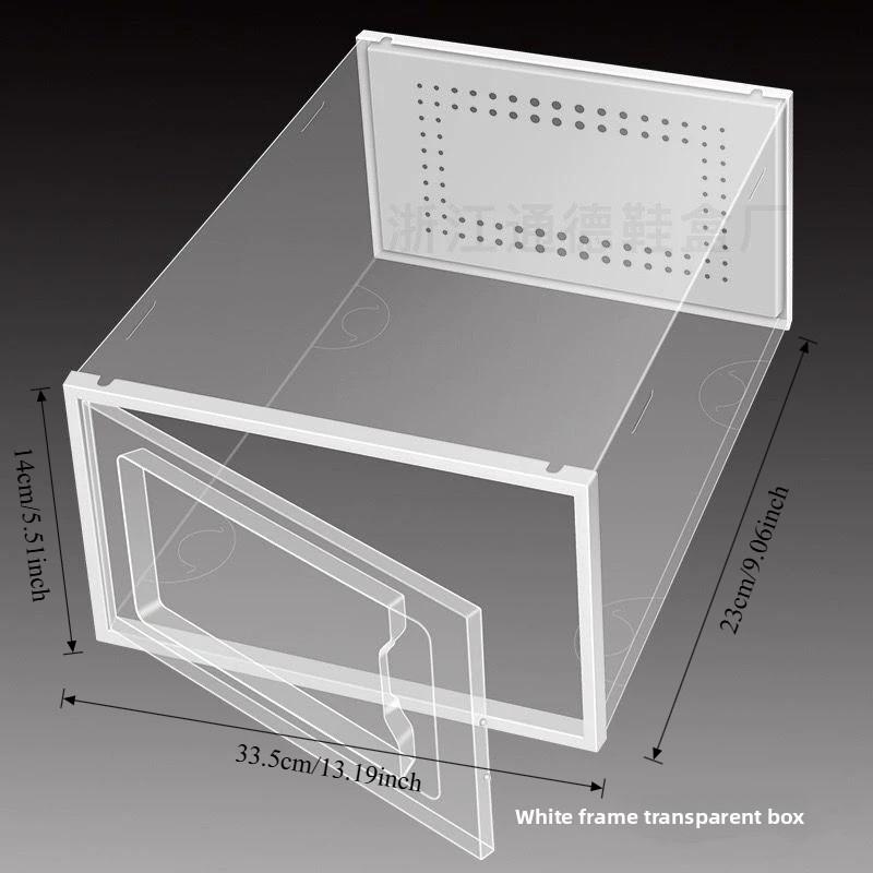 Transparent Stackable Shoe Box Set, 12-Piece Dustproof Storage Organizer, Drawer Design, Space-Saving Closet Organization Solution
