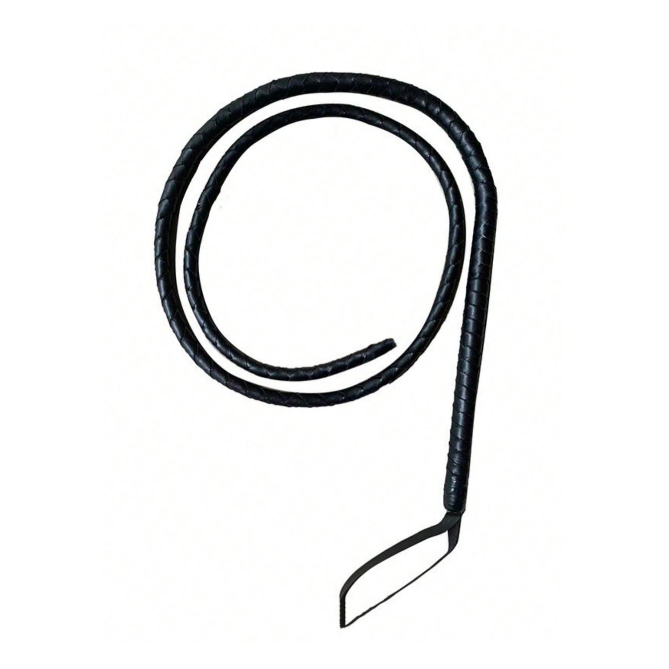 Artificial Leather Whip with Convenient Strap, Soft Handle for Comfortable Grip, Ideal for Equestrian Horseback Riding Role-Playing Stage Performances