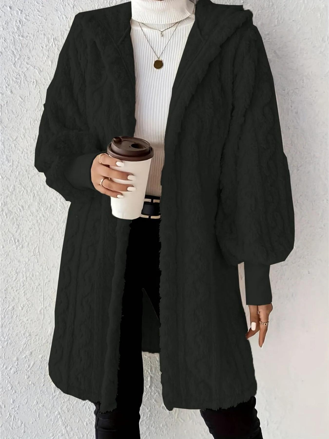 1 piece, comfortable and wearable nightgown for home, women's thickened autumn and winter velvet hooded super long coat pajamas