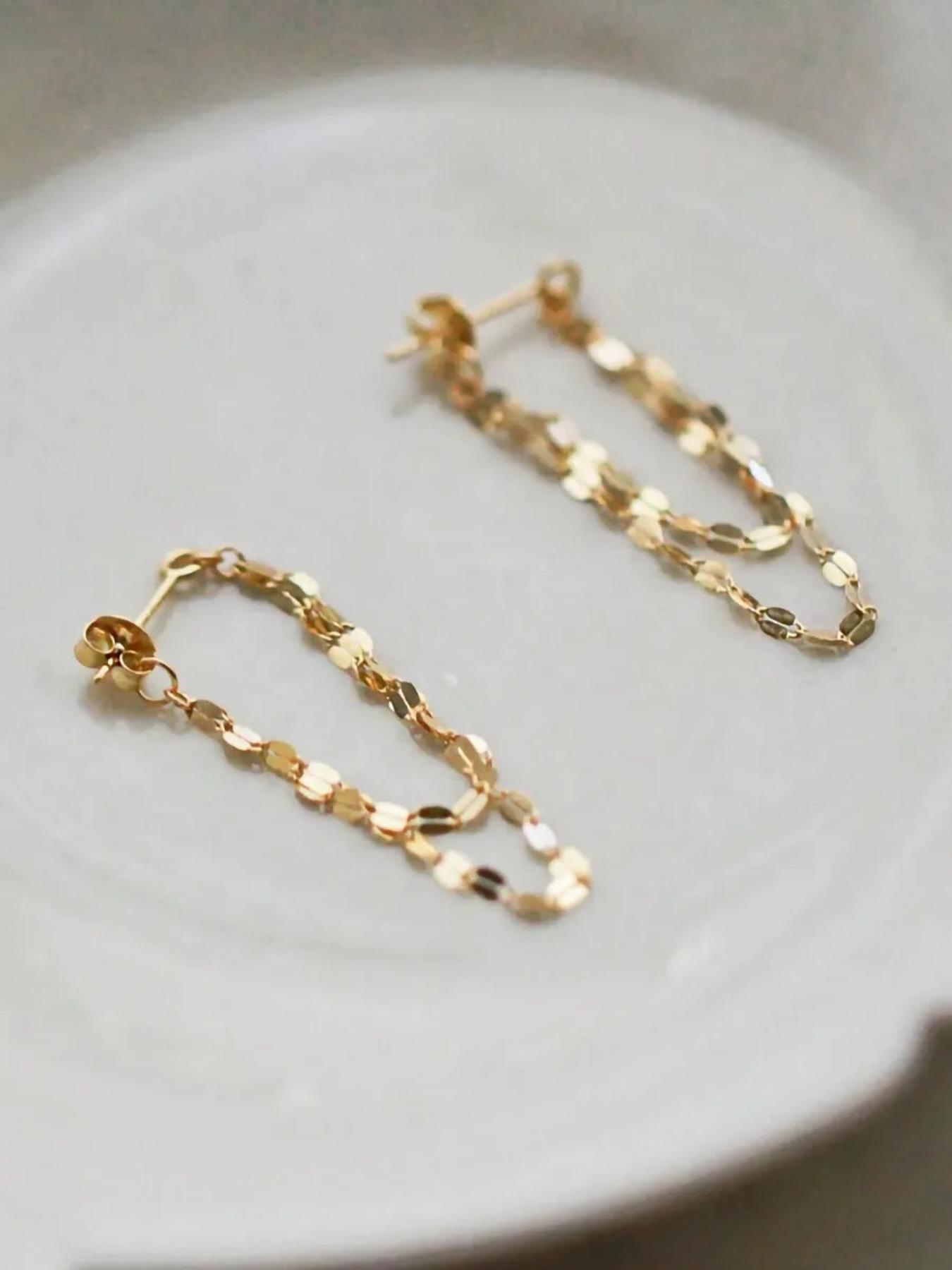 Bohemian Style Dangle Earrings for Women, Elegant Simple Design, Perfect for Casual Wear & Daily Use, Unique Personalized Jewelry Gift