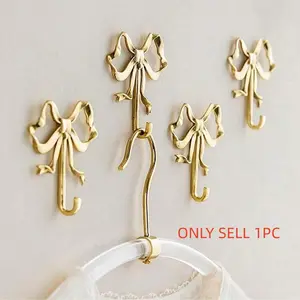Vintage European Bowknot Decorative Wall Hook, Vintage Home Decor, Easy Installation, for Towels, Coats, Bags, Scarves, Keys, Necklaces, Umbrellas, Wall Mounted Hanger, Key Holder, Hanging Hook, Hanging Accessories