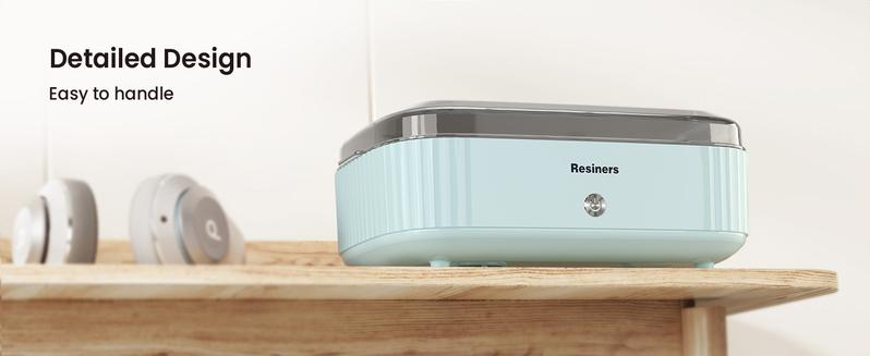 Resiners Resin Curing Machine with Larger Tray for Resin Starter, Cure Air, Auto Curing 2H Resin Supplies, Resin Dryer Curing Station for Epoxy Resin Molds Art Craft Casting, Mint Green Resin Curing resin curing station resin curing process