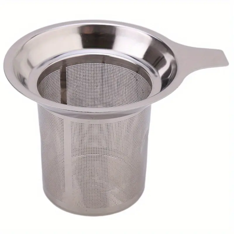 1pc Creative stainless steel tea strainer Bring a tea cup with a mesh separating tea maker Tea filter