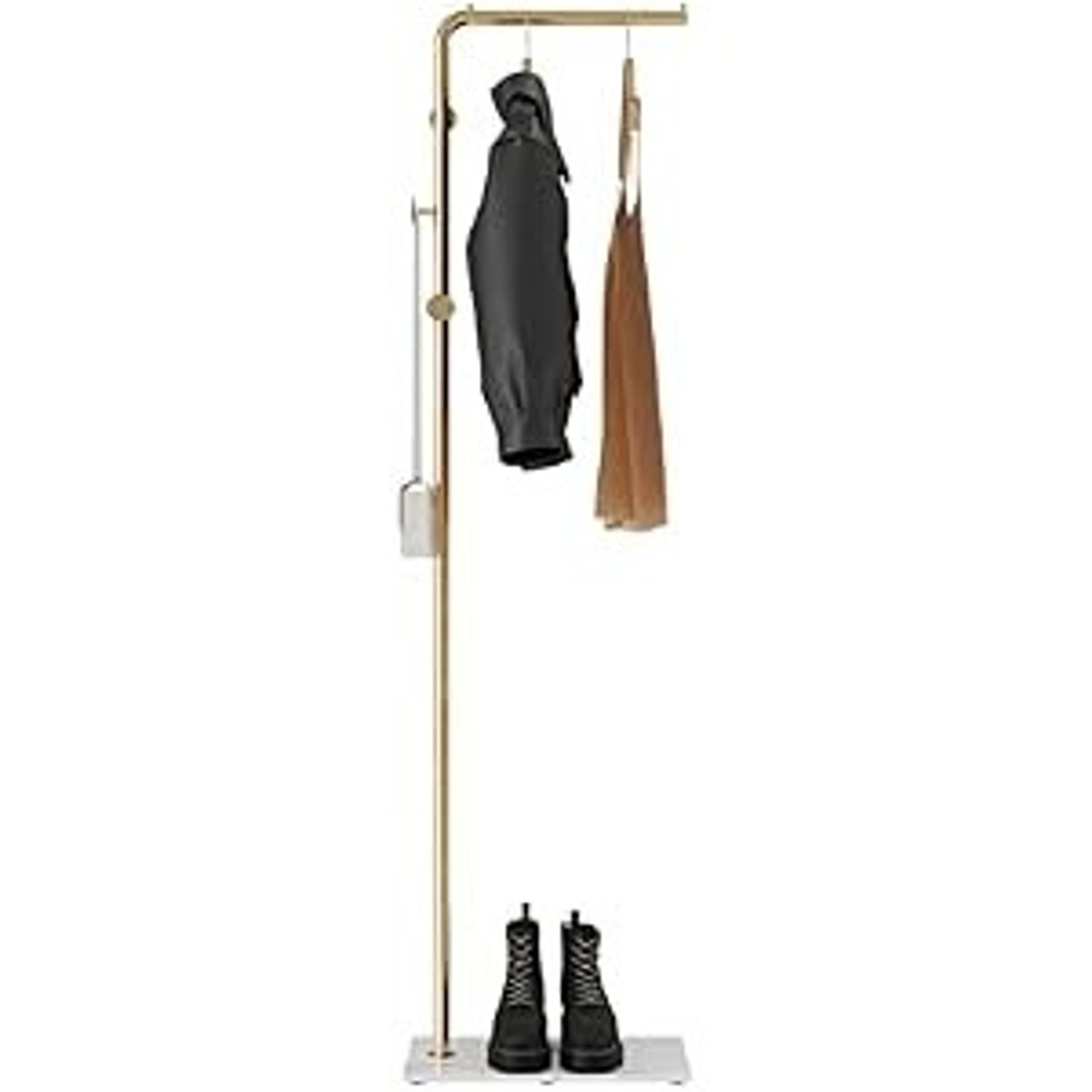 Vertical Coat Rack Wall Mounted 16 Inch, Metal Vertical Hat Rack for Wall, Modern Coat Rack Tree for Hats, Jackets, Bags, Entryway Bedroom (Height 16")
