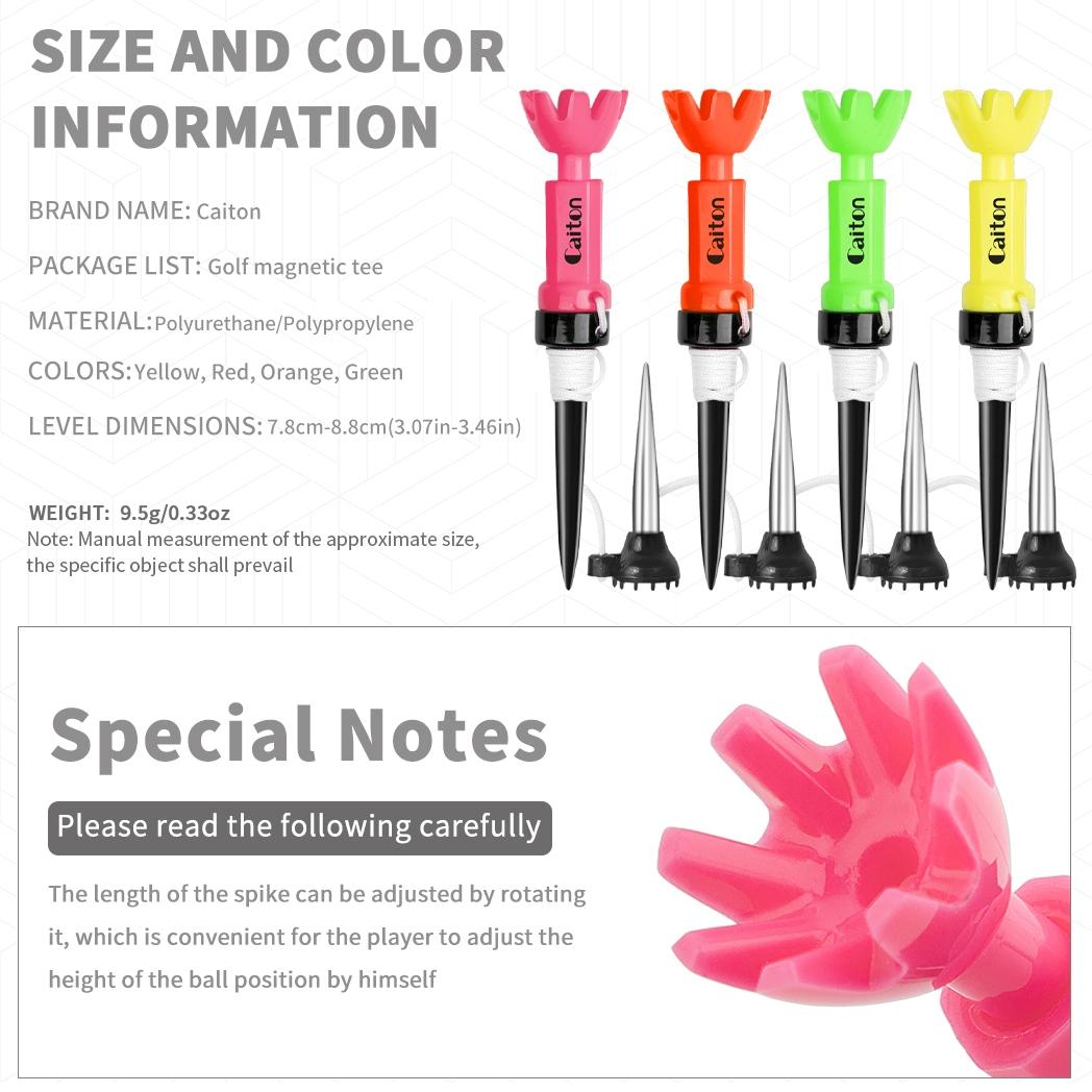 4 Color Height-adjustable Golf Tee, 360° Rotating Golf Tee, Stable & Durable Golf Tee, Golf Accessories for Outdoor Sports
