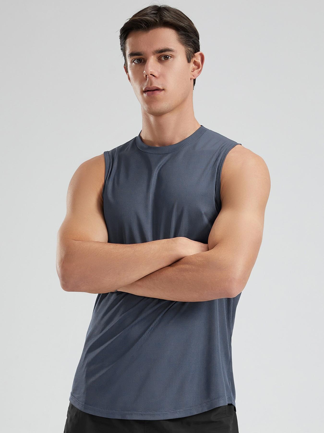 Men's Sporty Quick-Dry Breathable Top, Ideal for Fitness Running, Stylish Casual Wear, Lightweight Moisture-Wicking Tee