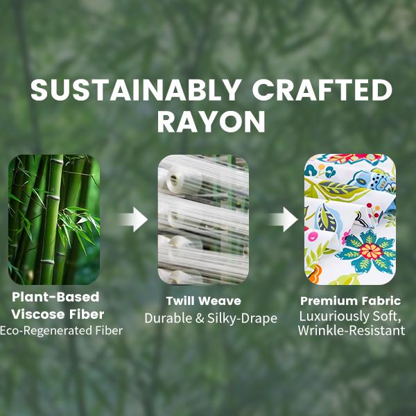 Bedlifes  Bamboo Blend & Brushed Microfiber Cooling & Soft Floral Bed Sheet Set  Soft 14-21"Extra Deep Pocket