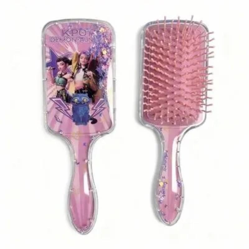 Kpop Hair Comb Square Pad Cartoon Design High-Quality Long Handle Sandfall Styling Brush Universal Hairbrush Fashion Hair Care