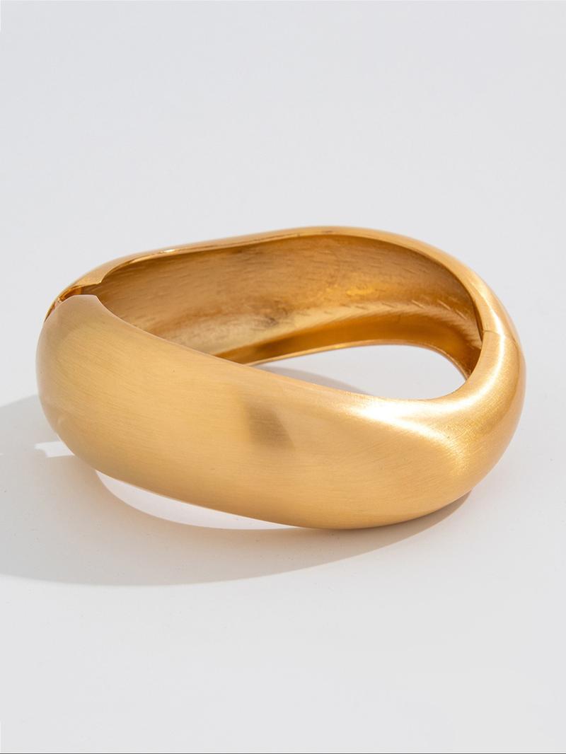 Women's Punk Style Irregular Design Cuff Bangle Bracelet, Fashion Jewelry for Party, Daily Clothing Decor, Trendy All-match & Exquisite Jewelry for Birthday Gift, Vintage Jewellery